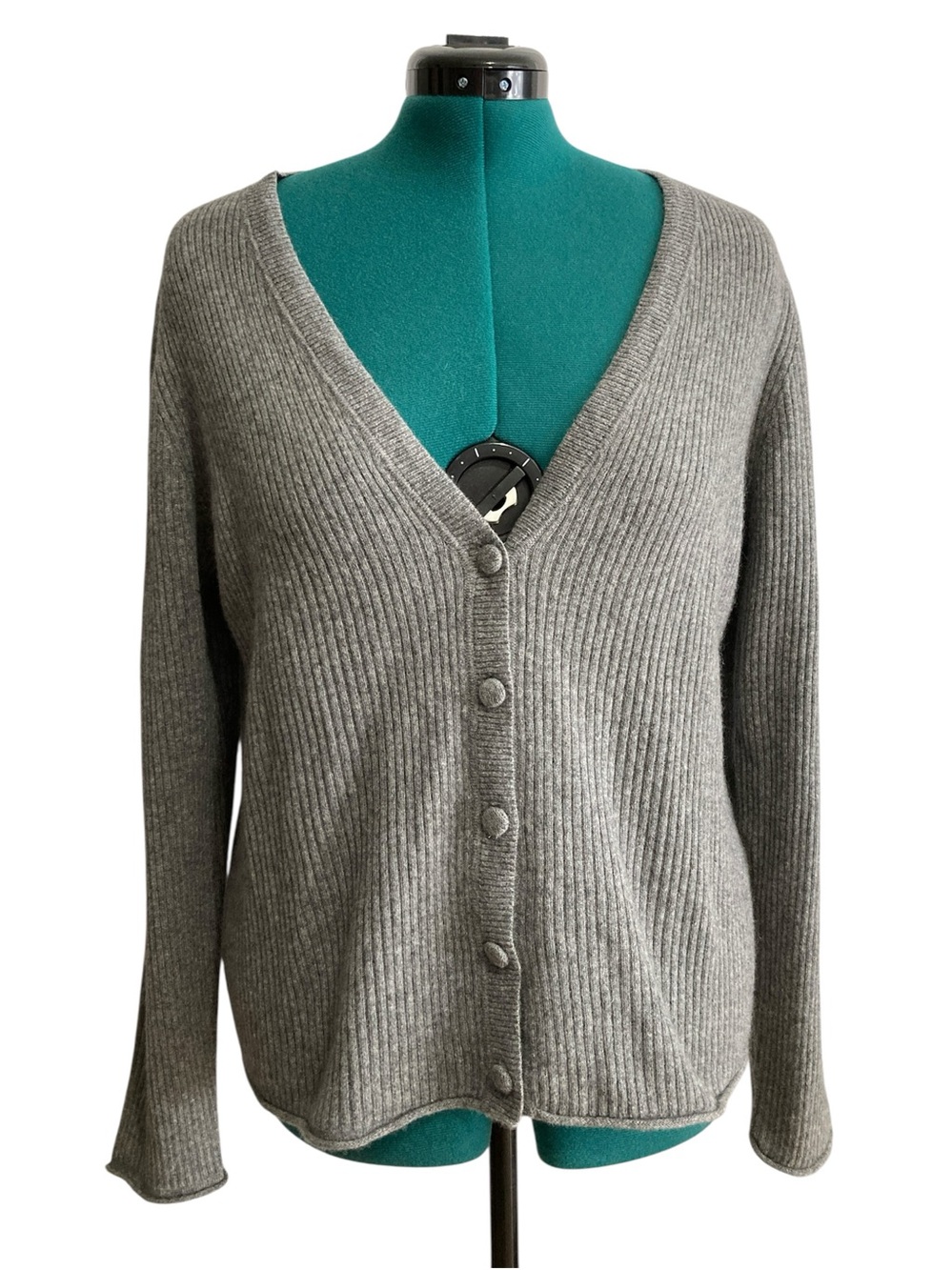 Charter Club 100% Cashmere Ribbed Cardigan